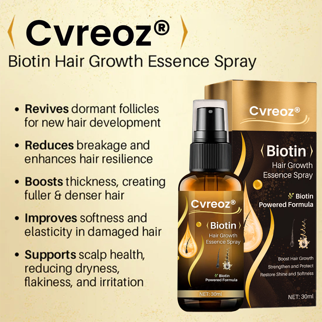 Cvreoz® Biotin Hair Growth Essence Spray🔥 Last Day Sale Off 60%🔥