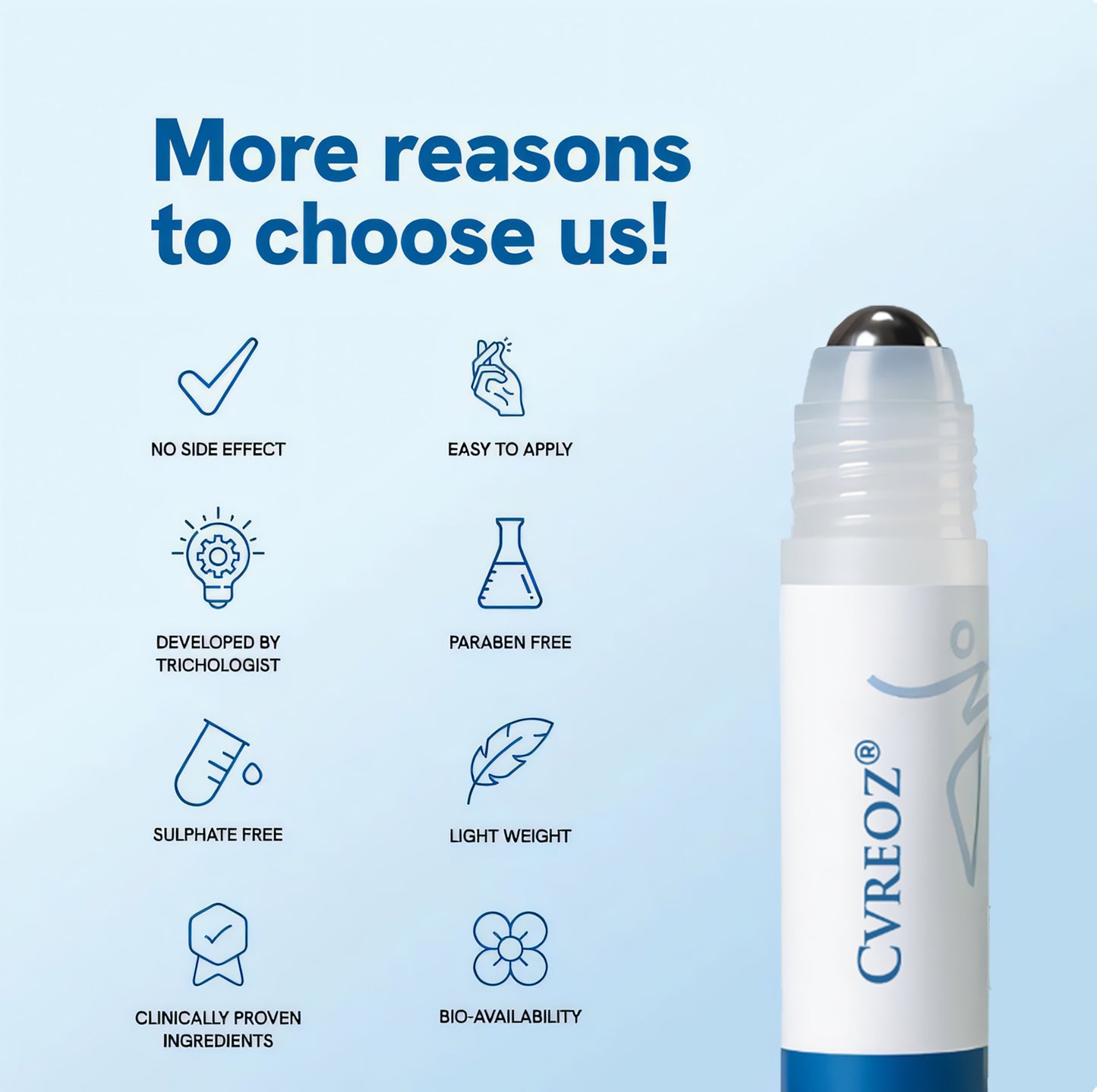 ⏰HOT DEAL: 60% OFF🔥 Cvreoz® Hair Growth Serum Roll-on