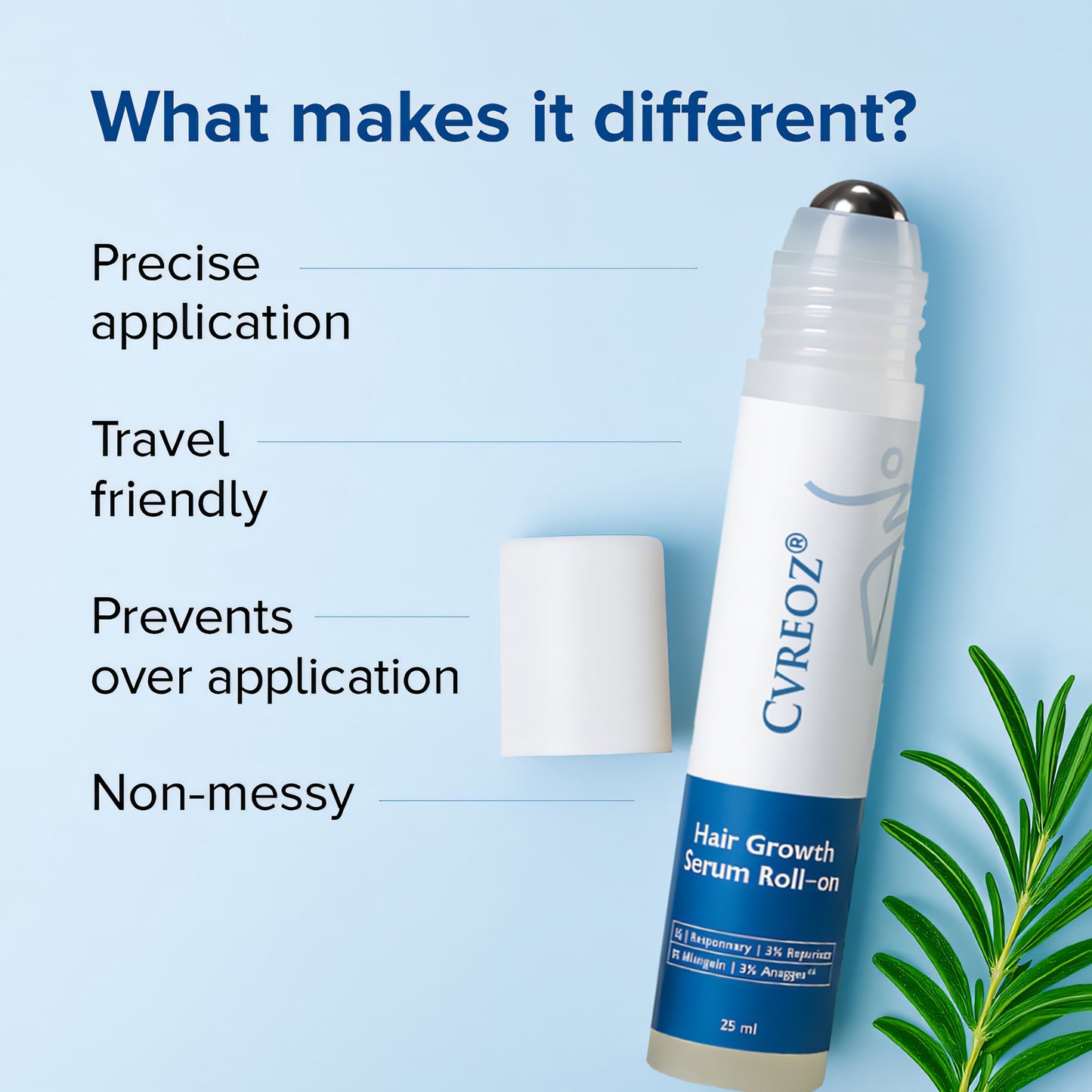 ⏰HOT DEAL: 60% OFF🔥 Cvreoz® Hair Growth Serum Roll-on