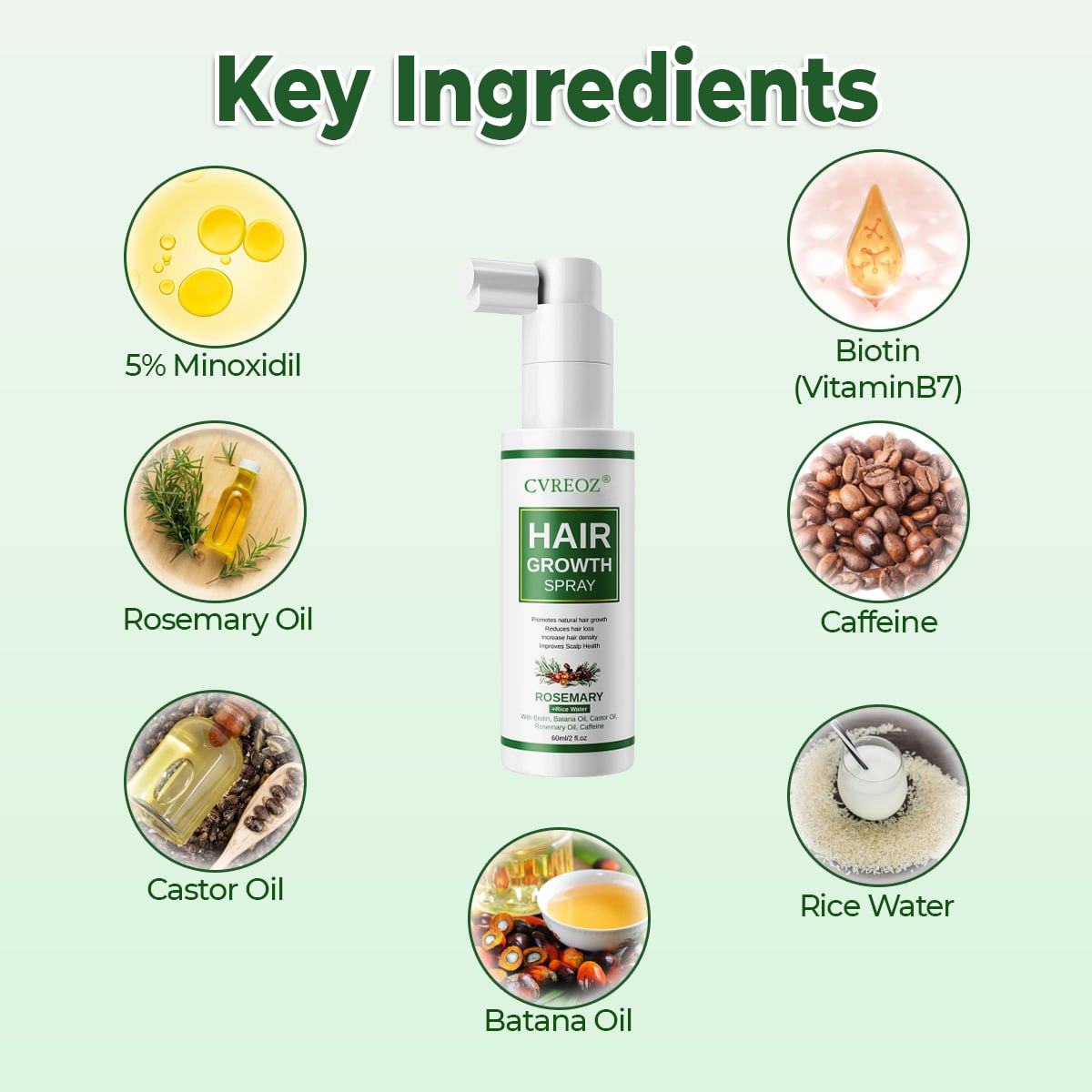 CVREOZ® Rosemary Hair Growth Spray 💥Sale Up to 60%💥