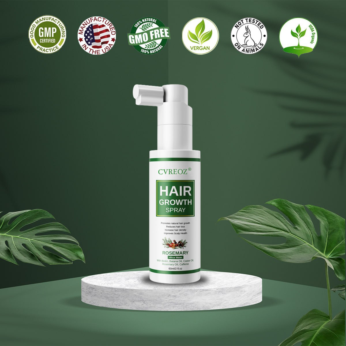 CVREOZ® Rosemary Hair Growth Spray 💥Sale Up to 60%💥