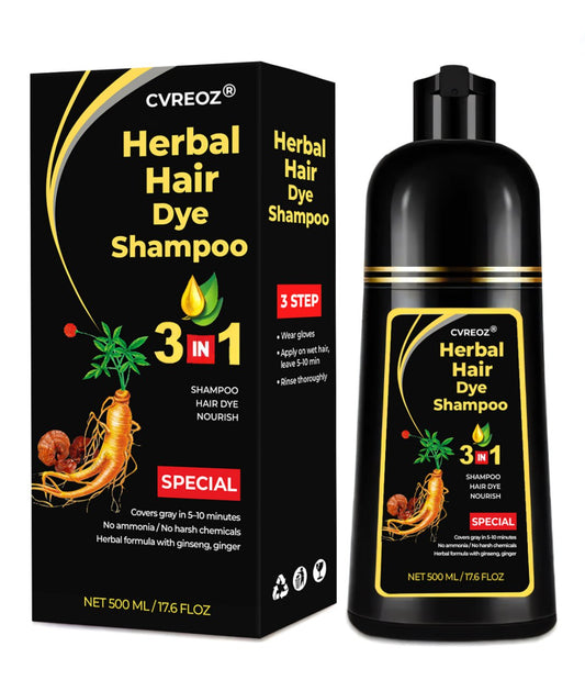 Cvreoz® 3-in-1 Black Hair Dye Shampoo